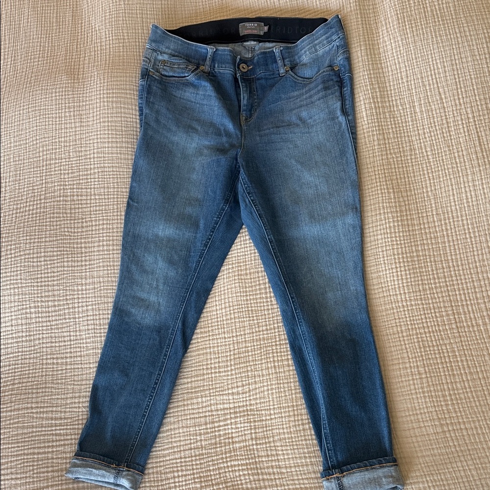 Torrid Dark Wash Skinny Jeans - Blue